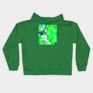 A Scared Demon Girl Kids Hoodie